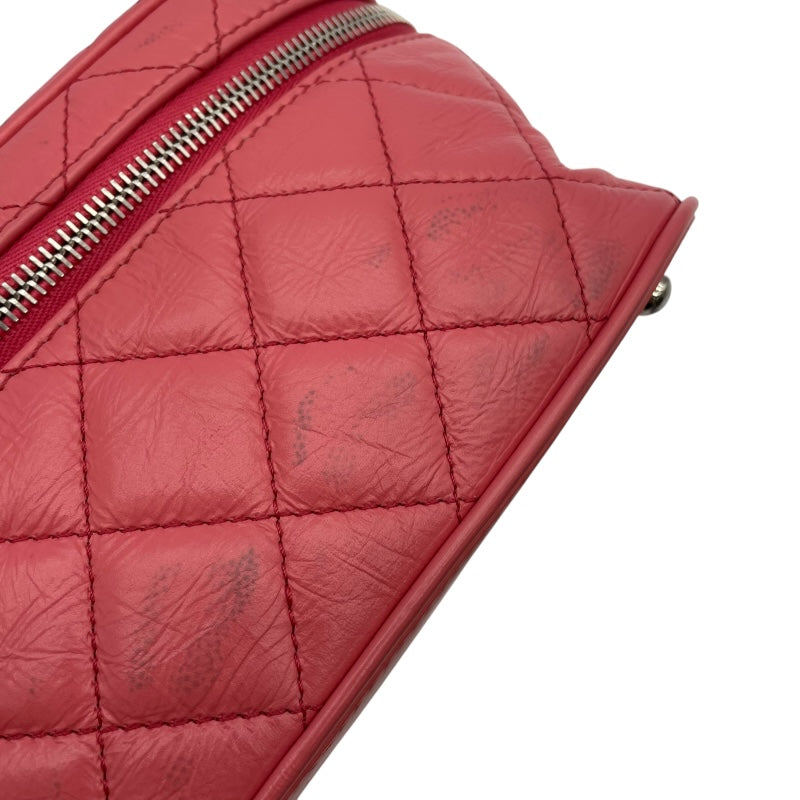 シャネル CHANEL バックパック A57826 25番台 ピンク SV金具 カーフ レディース リュック・デイパック