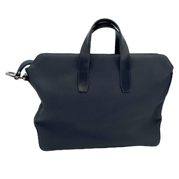 エルメス HERMES シティニュース A刻 ブルーニュイ×シルバー金具 トゴ メンズ ショルダーバッグ