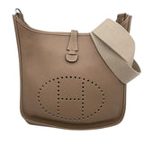 エルメス HERMES エヴリン1 PM □I刻印 エトゥープ SV金具 トリヨン レディース ショルダーバッグ