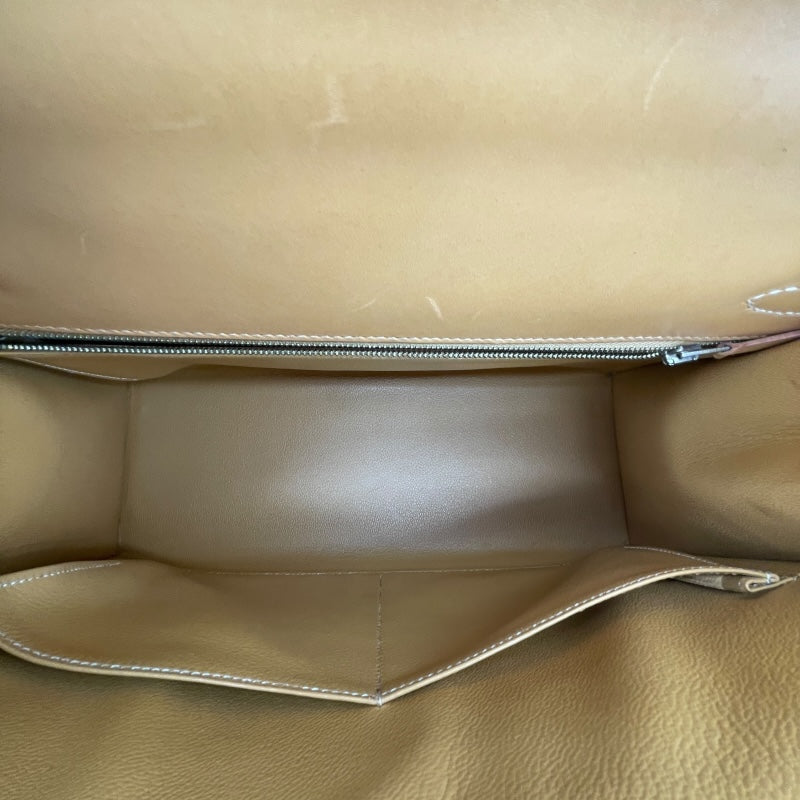 エルメス HERMES ケリー32 □B刻印 ナチュラルサブレ ゴールド金具 シャモニー レディース ハンドバッグ