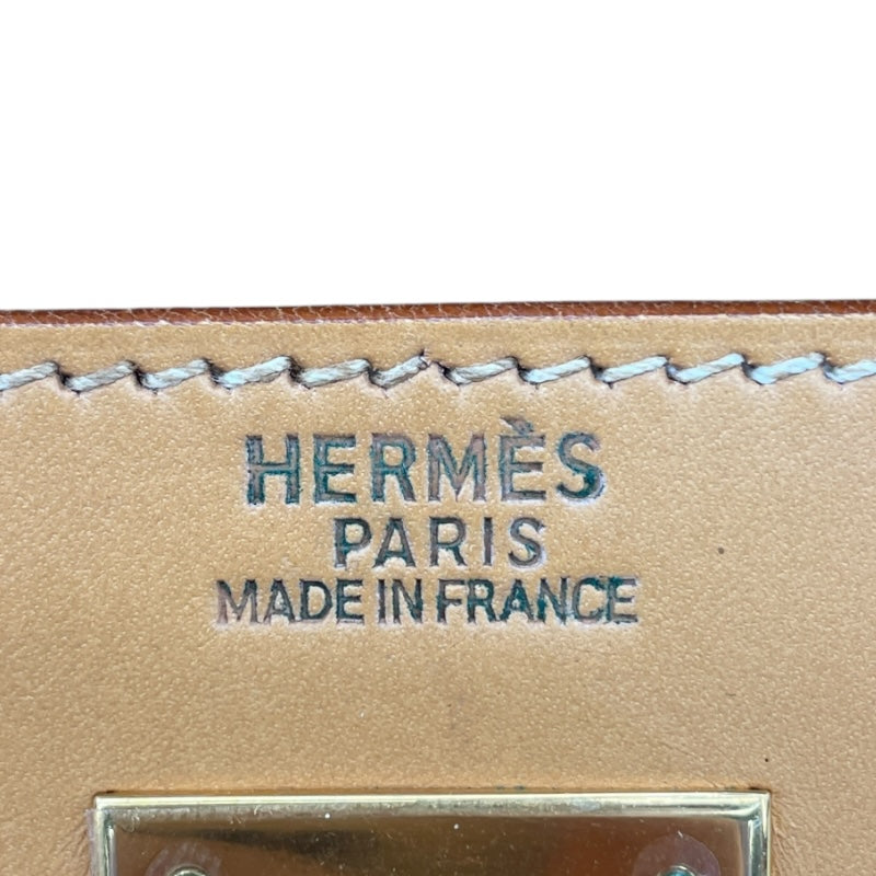 エルメス HERMES ケリー32 □B刻印 ナチュラルサブレ ゴールド金具 シャモニー レディース ハンドバッグ