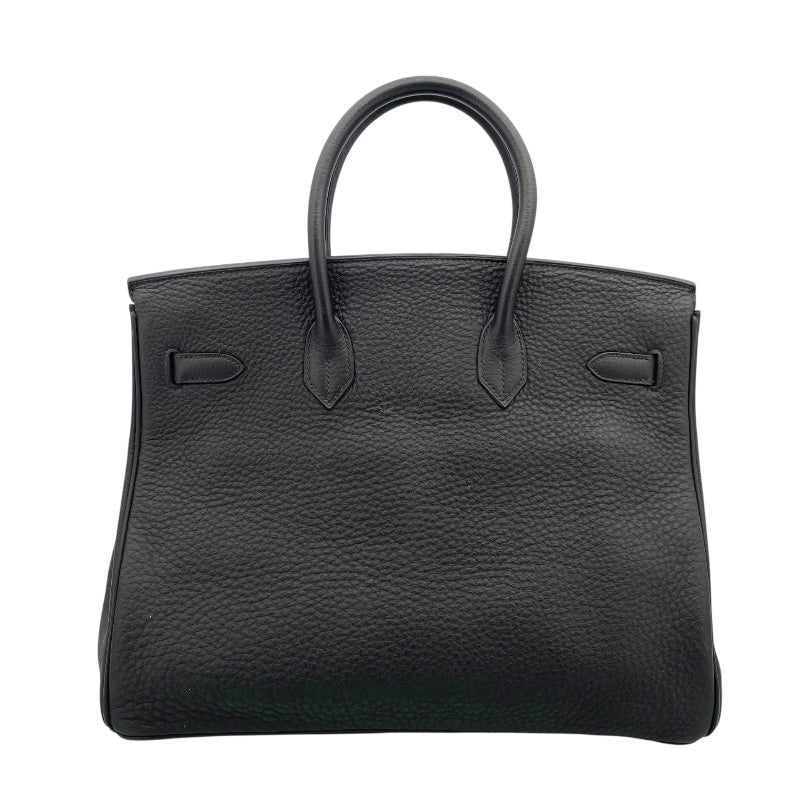 エルメス HERMES バーキン35 □H刻 ブラック ゴールド金具 フィヨルド レディース ハンドバッグ