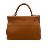 エルメス HERMES バーキン35 内縫い □K刻 ゴールド　シルバー金具 トゴ レディース ハンドバッグ