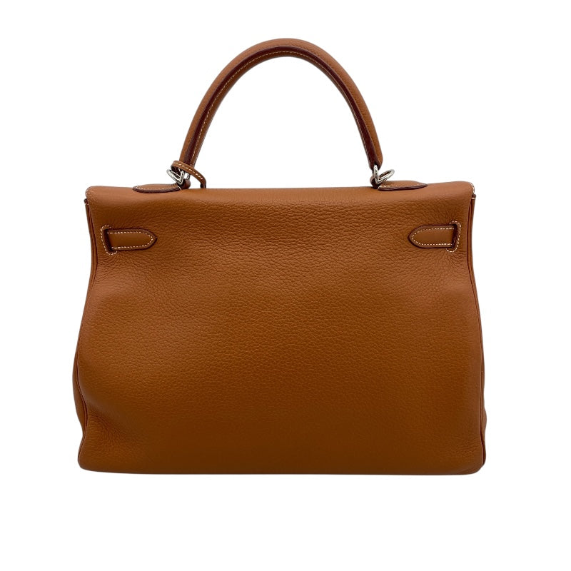 エルメス HERMES バーキン35 内縫い □K刻 ゴールド　シルバー金具 トゴ レディース ハンドバッグ