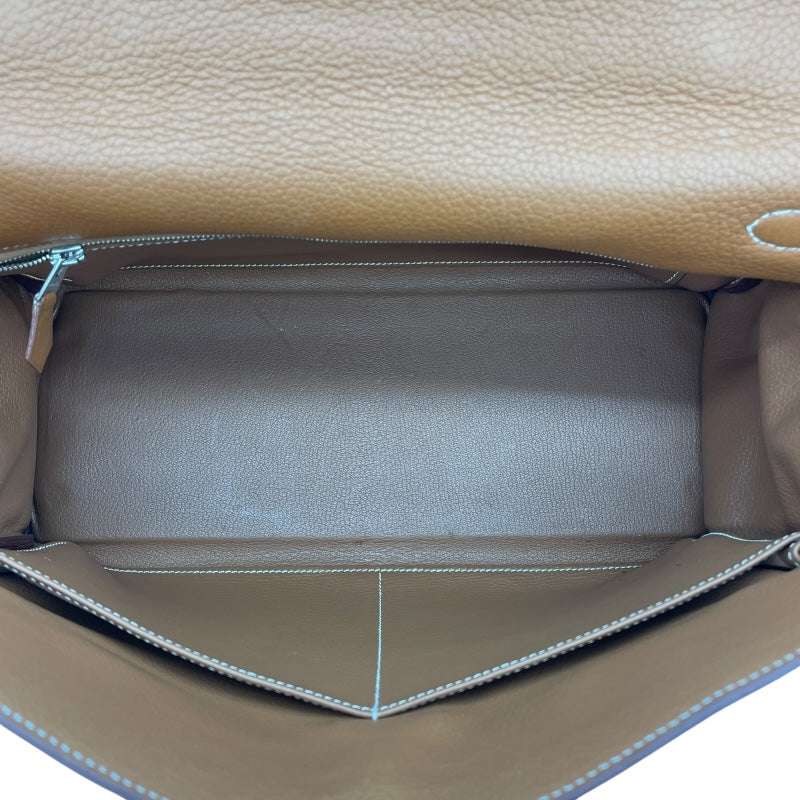 エルメス HERMES バーキン35 内縫い □K刻 ゴールド　シルバー金具 トゴ レディース ハンドバッグ