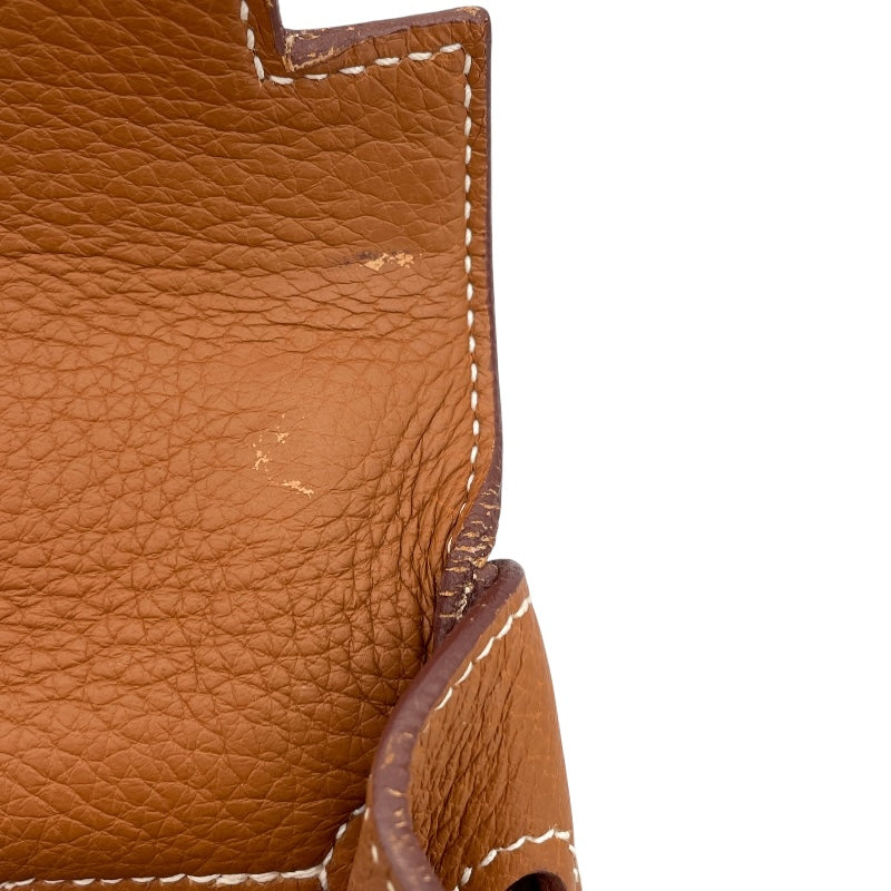 エルメス HERMES バーキン35 内縫い □K刻 ゴールド　シルバー金具 トゴ レディース ハンドバッグ