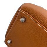エルメス HERMES バーキン35 内縫い □K刻 ゴールド　シルバー金具 トゴ レディース ハンドバッグ