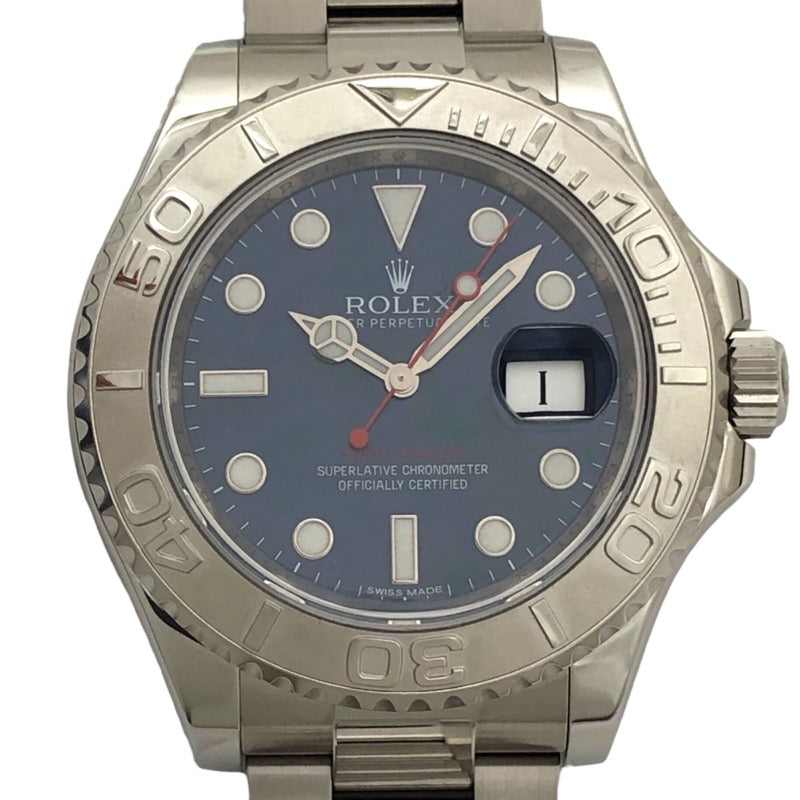 ロレックス ROLEX ヨットマスター ランダムシリアル 116622 ネイビー SS/PT メンズ 腕時計