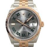 ロレックス ROLEX デイトジャスト36 ランダムシリアル 126231 スレート ジュビリーブレス SS/K18PG メンズ 腕時計