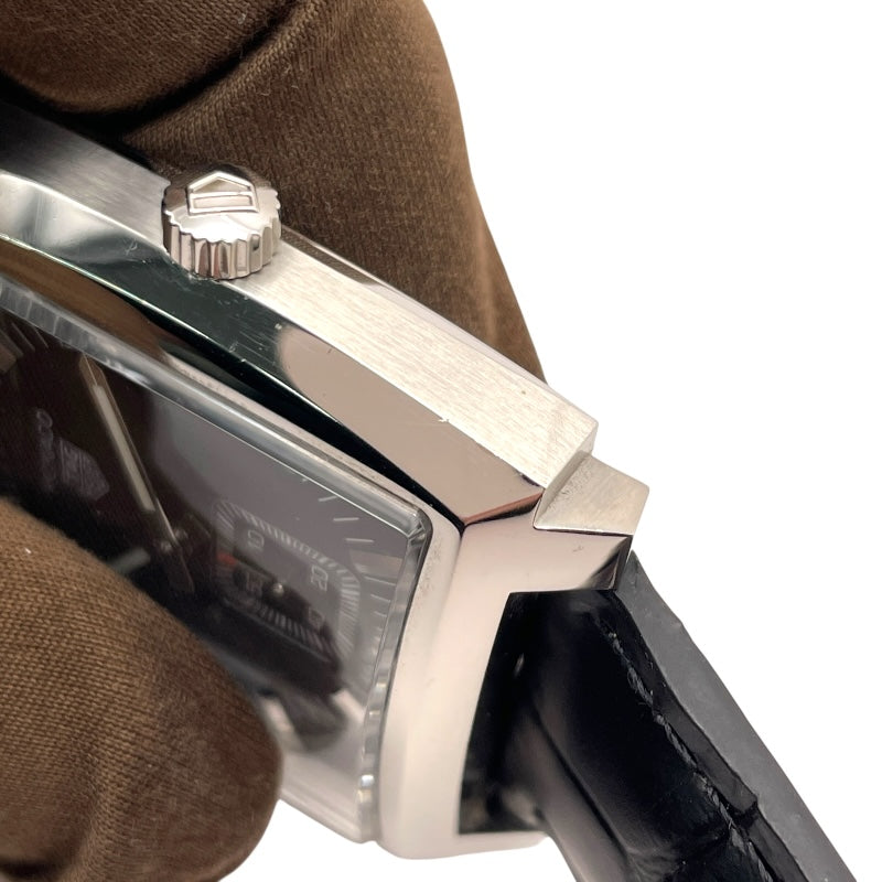 タグ・ホイヤー TAG HEUER モナコ クォーツ WAW131A.FC6177 ブラック SS クオーツ メンズ 腕時計