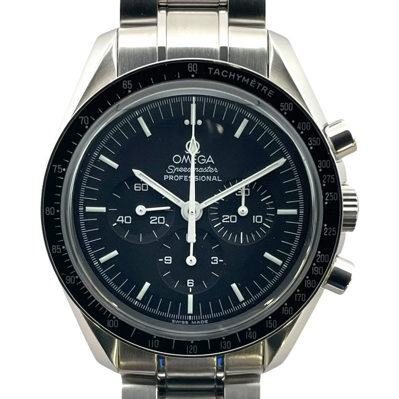 オメガ OMEGA スピードマスター プロフェッショナル ムーンウォッチ 357050 ブラック SS 手巻き メンズ 腕時計