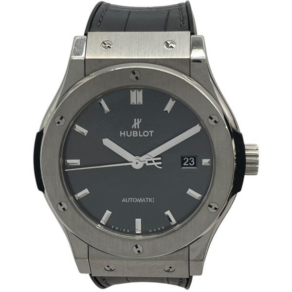 ウブロ HUBLOT クラシックフュージョン チタニウム レーシンググレー 542.NX.7071.LR グレー チタン 自動巻き メンズ 腕時計
