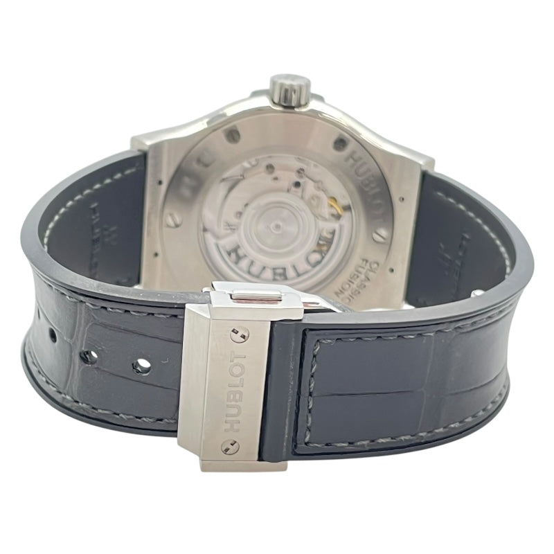 ウブロ HUBLOT クラシックフュージョン チタニウム レーシンググレー 542.NX.7071.LR グレー チタン 自動巻き メンズ 腕時計