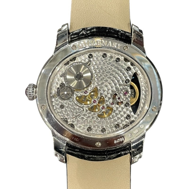 オーデマ・ピゲ AUDEMARS PIGUET ミリネリー ホワイトシェル 77247BC.ZZ.A813CR.01 ホワイトシェル K18WG 手巻き レディース 腕時計