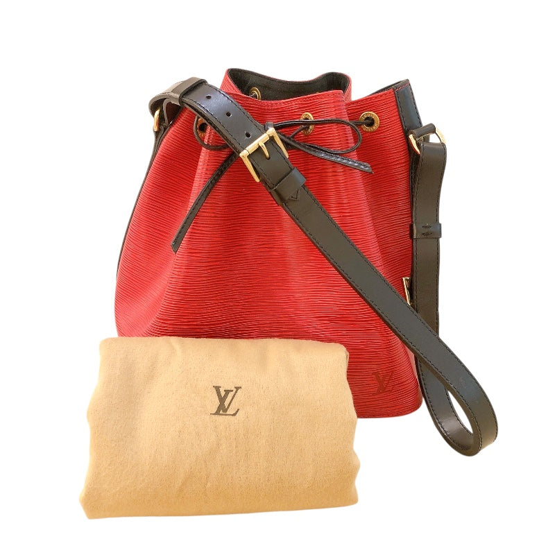 ルイ・ヴィトン LOUIS VUITTON プチノエ M44172 レッド　ゴールド金具 エピ レディース ショルダーバッグ