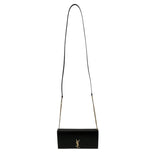 サンローラン SAINT LAURENT カサンドラ フォンホルダー 635095 ブラック レザー レディース ショルダーバッグ