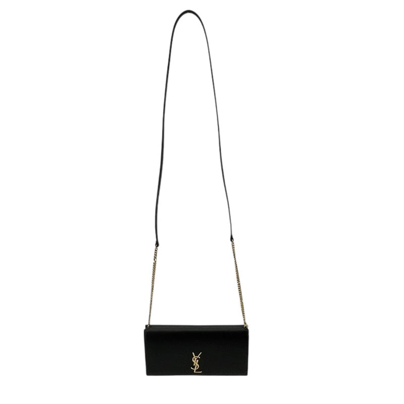 サンローラン SAINT LAURENT カサンドラ フォンホルダー 635095 ブラック レザー レディース ショルダーバッグ