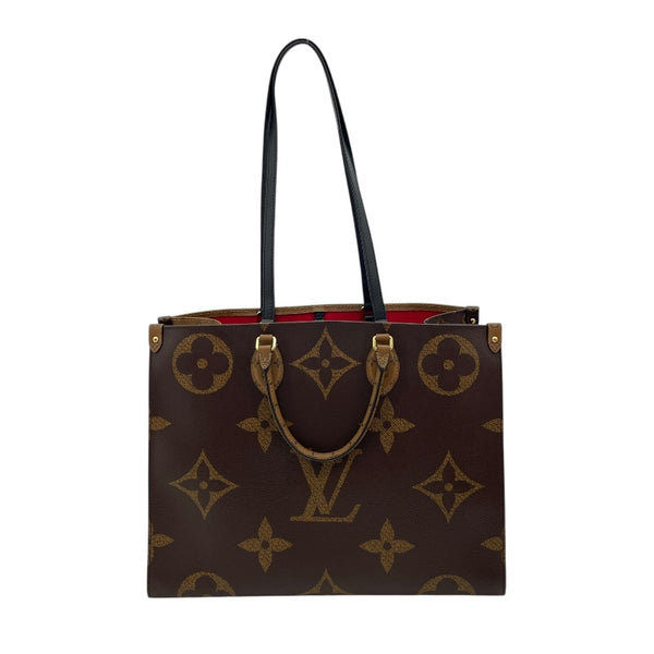 ルイ・ヴィトン LOUIS VUITTON オンザゴーGM M44576 ブラウン ジャイアント・リバース レディース トートバッグ