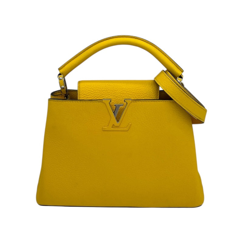 ルイ・ヴィトン LOUIS VUITTON カプシーヌBB M59434 イエロー トリヨンレザー レディース ショルダーバッグ
