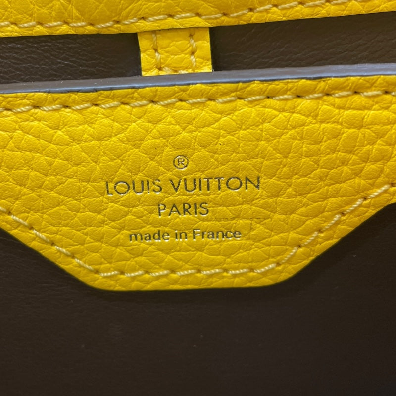 ルイ・ヴィトン LOUIS VUITTON カプシーヌBB M59434 イエロー トリヨンレザー レディース ショルダーバッグ