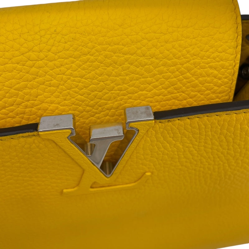 ルイ・ヴィトン LOUIS VUITTON カプシーヌBB M59434 イエロー トリヨンレザー レディース ショルダーバッグ