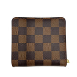 ルイ・ヴィトン LOUIS VUITTON コンパクト・ジップ N61668 ブラウン ダミエ・キャンバス ユニセックス 二つ折り財布