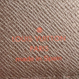 ルイ・ヴィトン LOUIS VUITTON コンパクト・ジップ N61668 ブラウン ダミエ・キャンバス ユニセックス 二つ折り財布