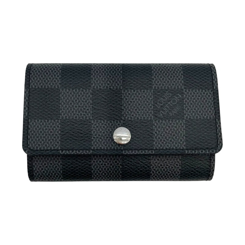 ルイ・ヴィトン LOUIS VUITTON ミュルティクレ6 N62662 ブラック ダミエ・グラフィット・キャンバス メンズ キーケース