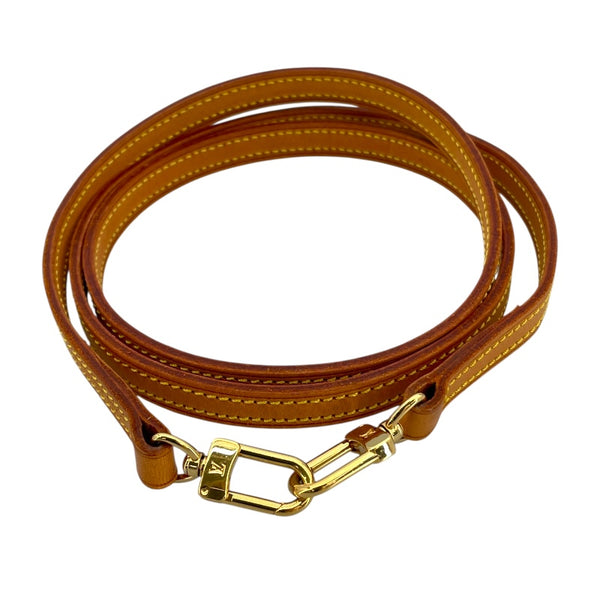 ルイ・ヴィトン LOUIS VUITTON ストラップ J0014 ベージュ ヌメ革 ユニセックス ショルダーストラップ