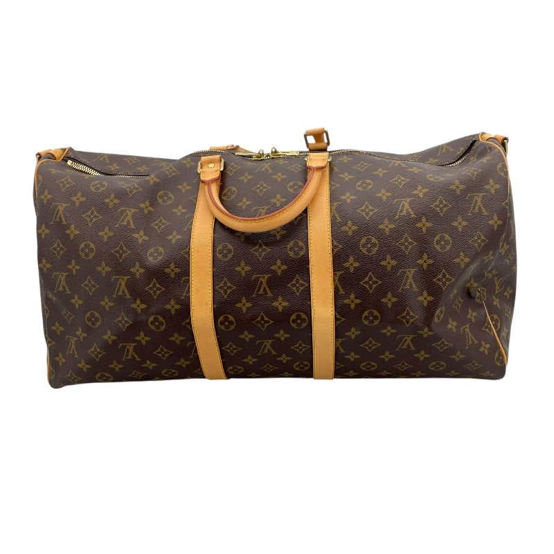 ルイ・ヴィトン LOUIS VUITTON キーポル・バンドリエール 55 M41414 ブラウン モノグラムキャンバス ユニセックス ボストンバッグ