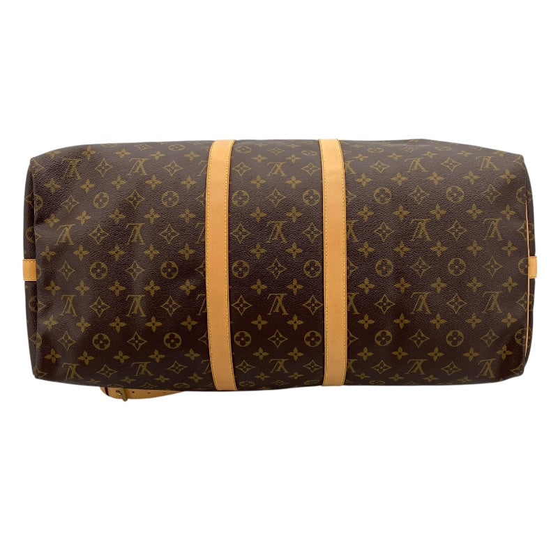 ルイ・ヴィトン LOUIS VUITTON キーポル・バンドリエール 55 M41414 ブラウン モノグラムキャンバス ユニセックス ボストンバッグ