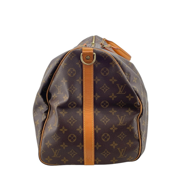 ルイ・ヴィトン LOUIS VUITTON キーポル・バンドリエール 55 M41414 ブラウン モノグラムキャンバス ユニセックス ボストンバッグ