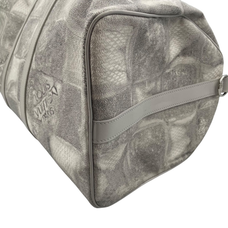ルイ・ヴィトン LOUIS VUITTON キーポル・バンドリエール50 N50069 グレー ダミエ・ソルト メンズ ボストンバッグ