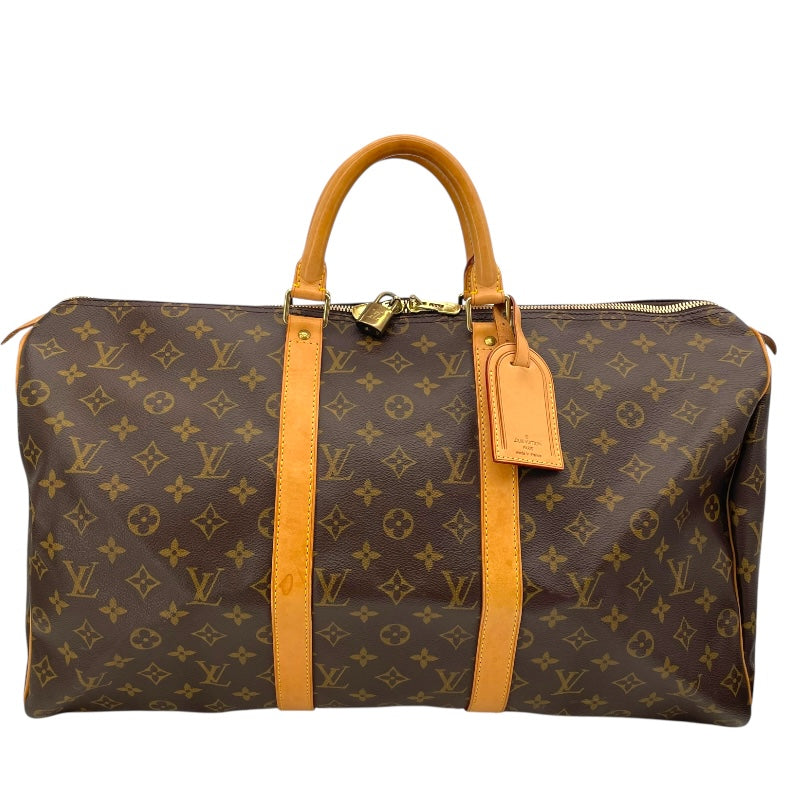 ルイ・ヴィトン LOUIS VUITTON キーポル50 M41426 ブラウン モノグラム・キャンバス ユニセックス ボストンバッグ