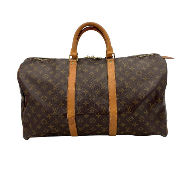 ルイ・ヴィトン LOUIS VUITTON キーポル50 M41426 ブラウン モノグラム ユニセックス ボストンバッグ