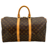 ルイ・ヴィトン LOUIS VUITTON キーポル45 ブラウン モノグラム レディース ボストンバッグ