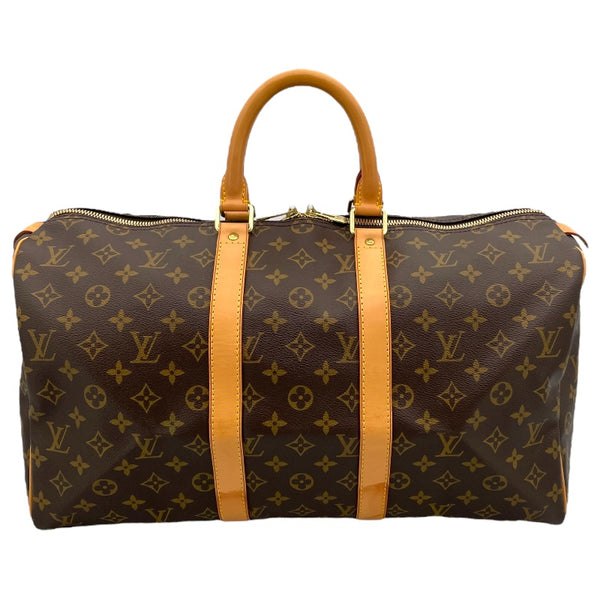 ルイ・ヴィトン LOUIS VUITTON キーポル45 ブラウン モノグラム レディース ボストンバッグ