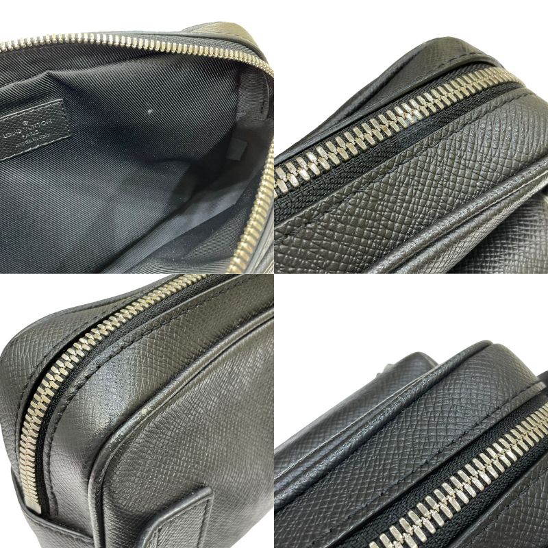 ルイ・ヴィトン LOUIS VUITTON バムバッグ・アウトドア M33438 ブラック タイガレザー メンズ ボディバッグ