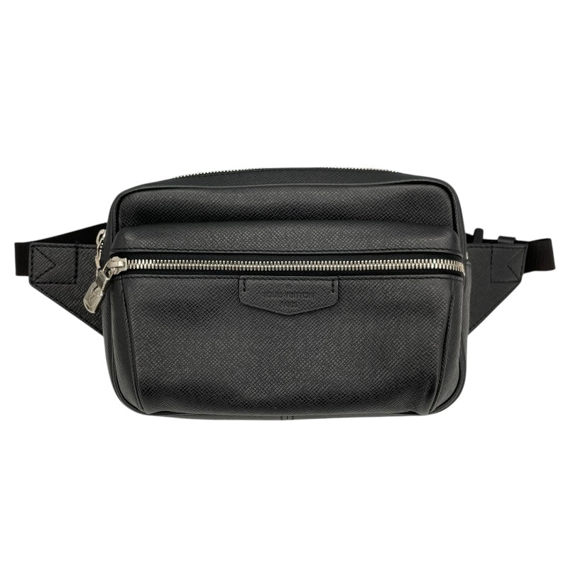 ルイ・ヴィトン LOUIS VUITTON バムバッグ・アウトドア M33438 ブラック タイガレザー メンズ ボディバッグ