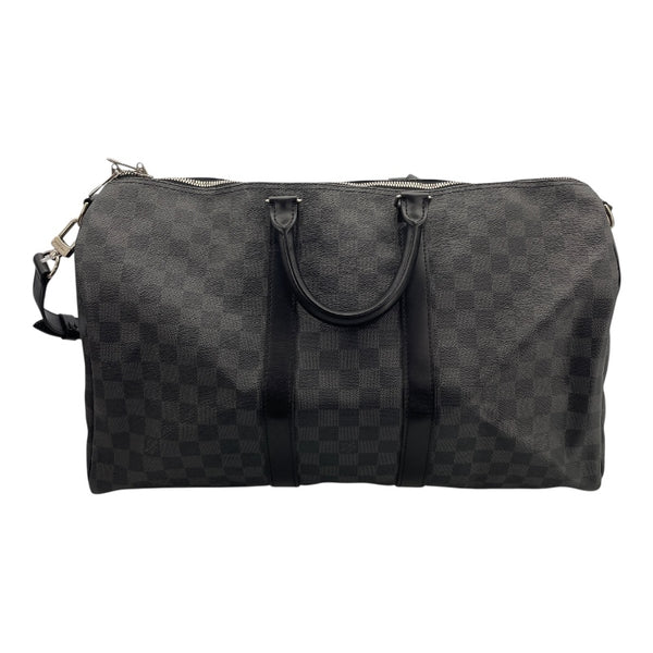 ルイ・ヴィトン LOUIS VUITTON キーポル・バンドリエール45 N41418 ブラック ダミエ・グラフィット メンズ ボストンバッグ