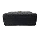 シャネル CHANEL マトラッセトップハンドル A12397 8番台 ブラック　GD金具 キャビアスキン レディース ハンドバッグ