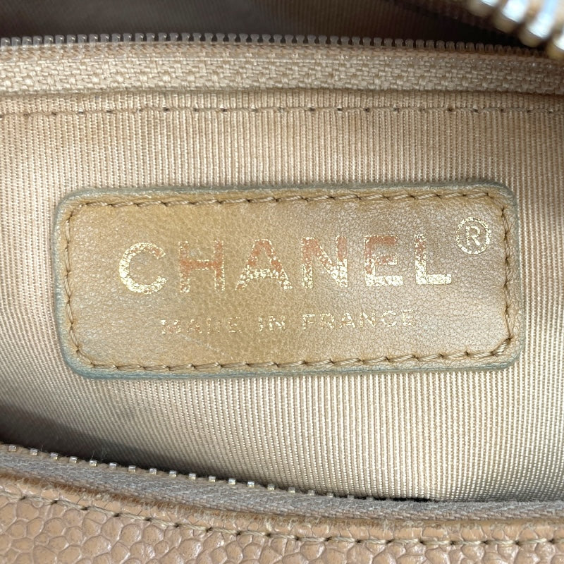 シャネル CHANEL ココマーク チェーンショルダーバッグ A20993 9番台 ベージュ ゴールド金具 キャビア レディース ショルダーバッグ