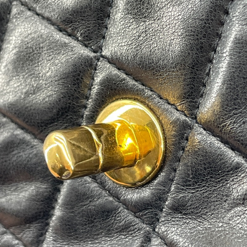 シャネル CHANEL ミニマトラッセ18 A35200 3番台 ブラック GD金具 ラムスキン レディース ショルダーバッグ