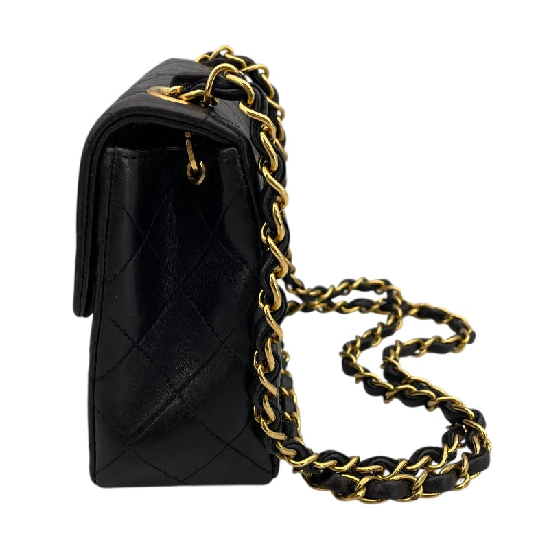 シャネル CHANEL ミニマトラッセ18 A35200 3番台 ブラック GD金具 ラムスキン レディース ショルダーバッグ