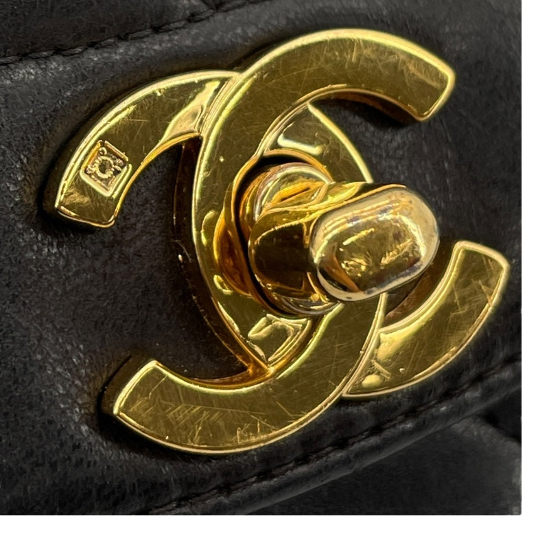 シャネル CHANEL ダイアナ22 A01164 3番台 ブラック GD金具 ラムスキン レディース ショルダーバッグ