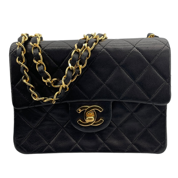 シャネル CHANEL ミニマトラッセ A01115 1番台 ブラック GD金具 ラムスキン レディース ショルダーバッグ