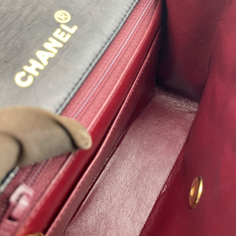 シャネル CHANEL ミニマトラッセ A01115 1番台 ブラック GD金具 ラムスキン レディース ショルダーバッグ