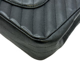 シャネル CHANEL マトラッセ25 Vステッチ A01112 8番台 ブラック/ゴールド金具 キャビアスキン レディース ショルダーバッグ