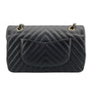 シャネル CHANEL マトラッセ25 Vステッチ A01112 8番台 ブラック GD金具 キャビアスキン レディース ショルダーバッグ