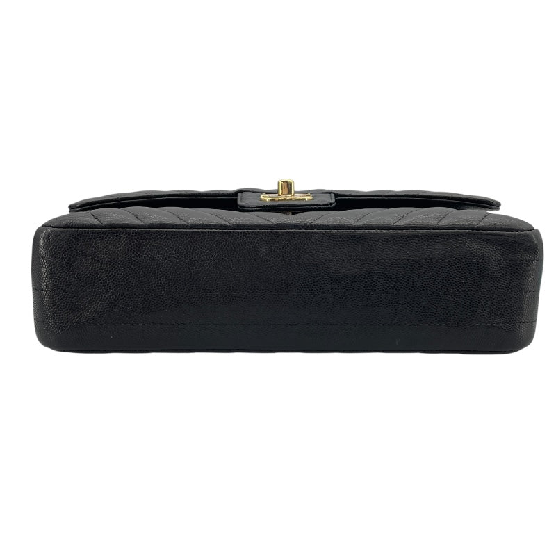 シャネル CHANEL マトラッセ25 Vステッチ A01112 8番台 ブラック GD金具 キャビアスキン レディース ショルダーバッグ